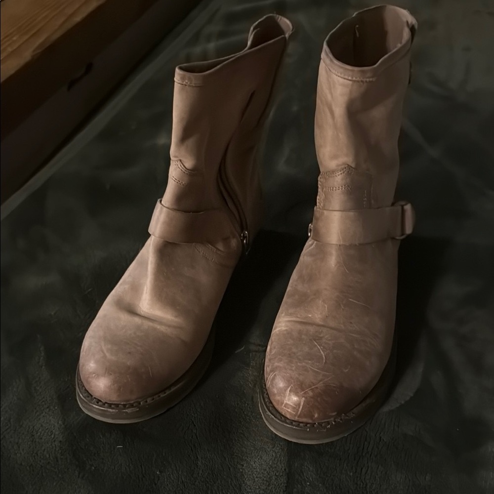 Brown Leather Ankle Boots